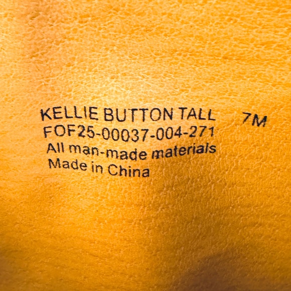 FRYE AND CO. Women's Kellie Button Tall Knee High Black Boot Sz 7 - Picture 12 of 15